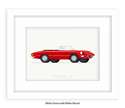 Graduate - 1966 Alfa Romeo 1600 Spider - Fred Birchal Art Print