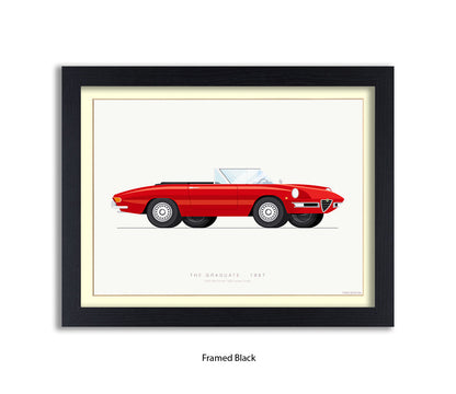 Graduate - 1966 Alfa Romeo 1600 Spider - Fred Birchal Art Print