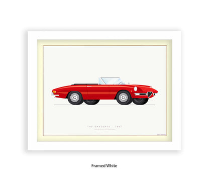 Graduate - 1966 Alfa Romeo 1600 Spider - Fred Birchal Art Print