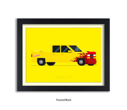 Kill Bill - Pussy Wagen - Fred Birchal Art Print