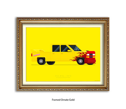 Kill Bill - Pussy Wagen - Fred Birchal Art Print