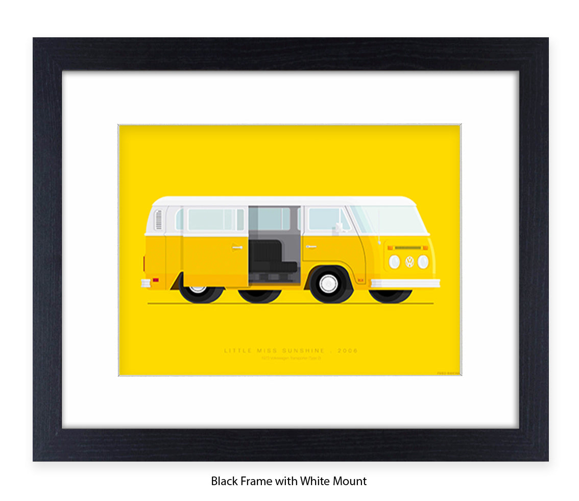 Little Miss Sunshine - 1973 VW Transporter - Fred Birchal Art Print