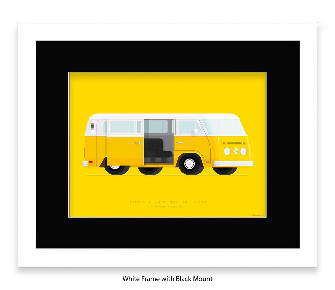 Little Miss Sunshine - 1973 VW Transporter - Fred Birchal Art Print