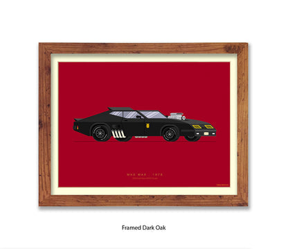 Mad Max - 1973 Ford Falcon - Fred Birchal Art Print