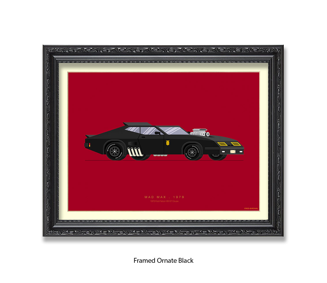 Mad Max - 1973 Ford Falcon - Fred Birchal Art Print