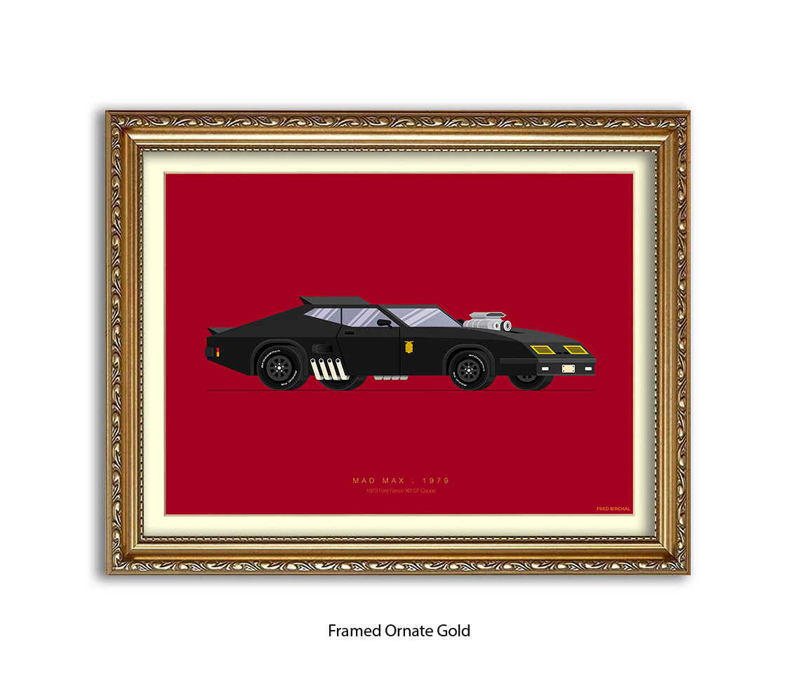 Mad Max - 1973 Ford Falcon - Fred Birchal Art Print
