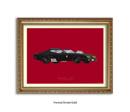 Mad Max - 1973 Ford Falcon - Fred Birchal Art Print