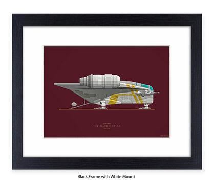 Star Wars - Mandalorian - Fred Birchal Art Print