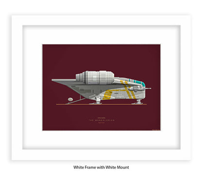 Star Wars - Mandalorian - Fred Birchal Art Print