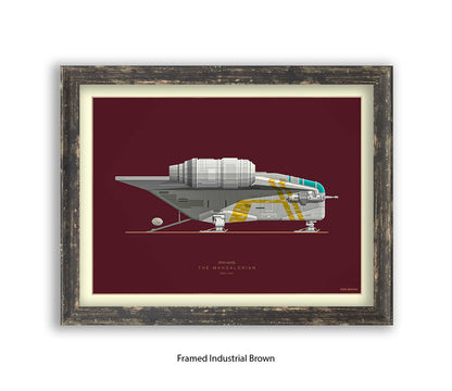 Star Wars - Mandalorian - Fred Birchal Art Print