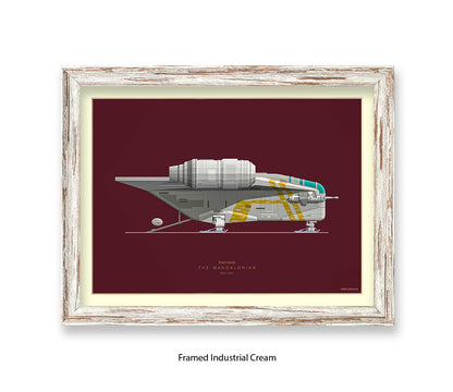 Star Wars - Mandalorian - Fred Birchal Art Print