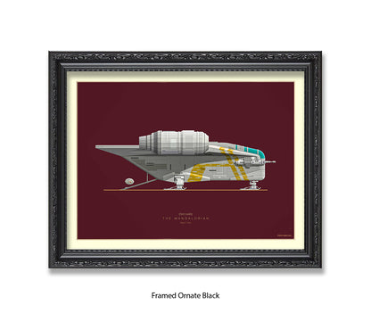 Star Wars - Mandalorian - Fred Birchal Art Print