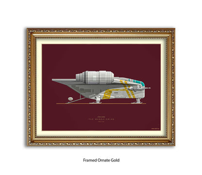 Star Wars - Mandalorian - Fred Birchal Art Print