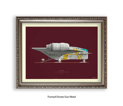 Star Wars - Mandalorian - Fred Birchal Art Print