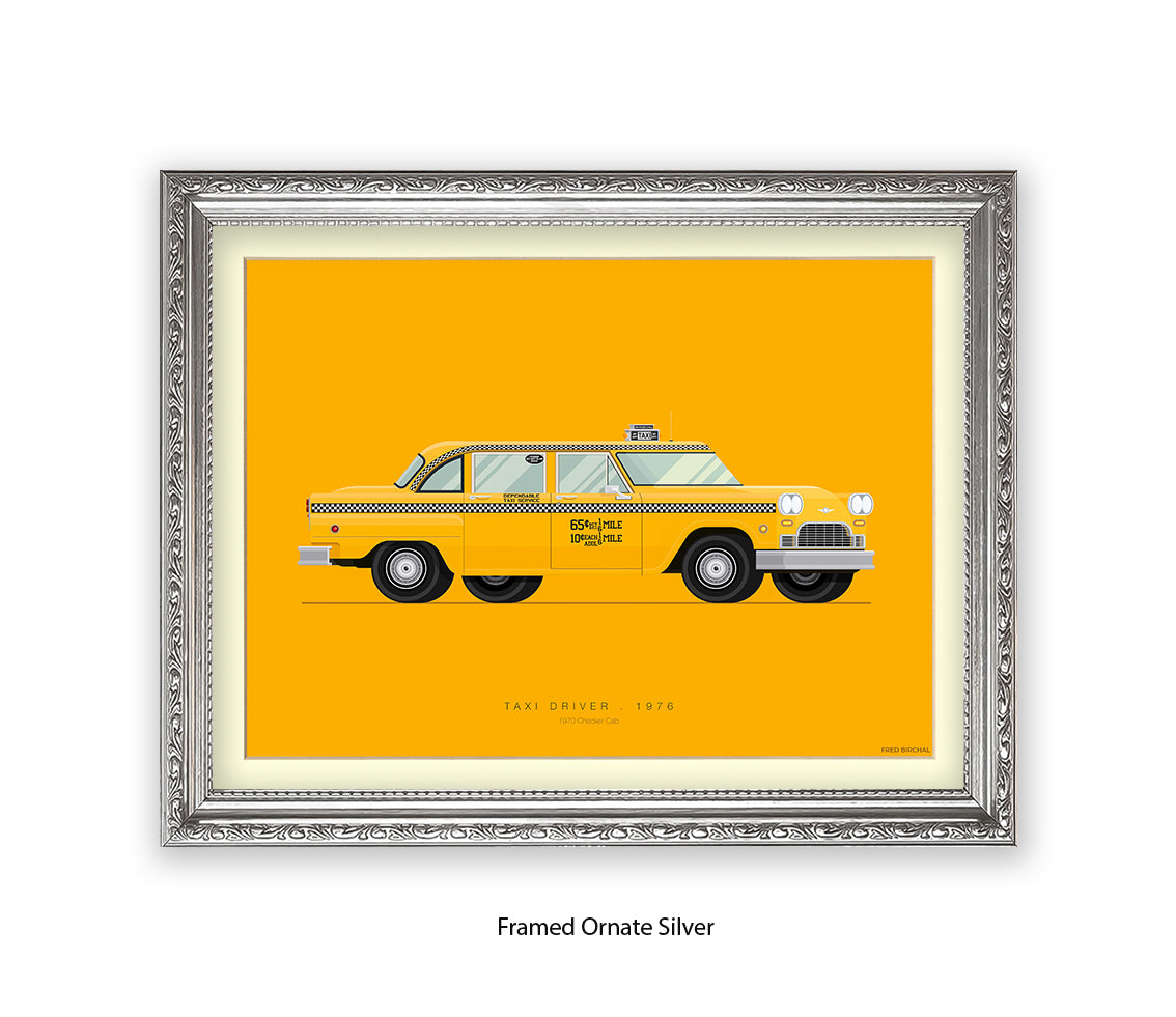 Taxi Driver - 1970 Checker Cab - Fred Birchal Art Print