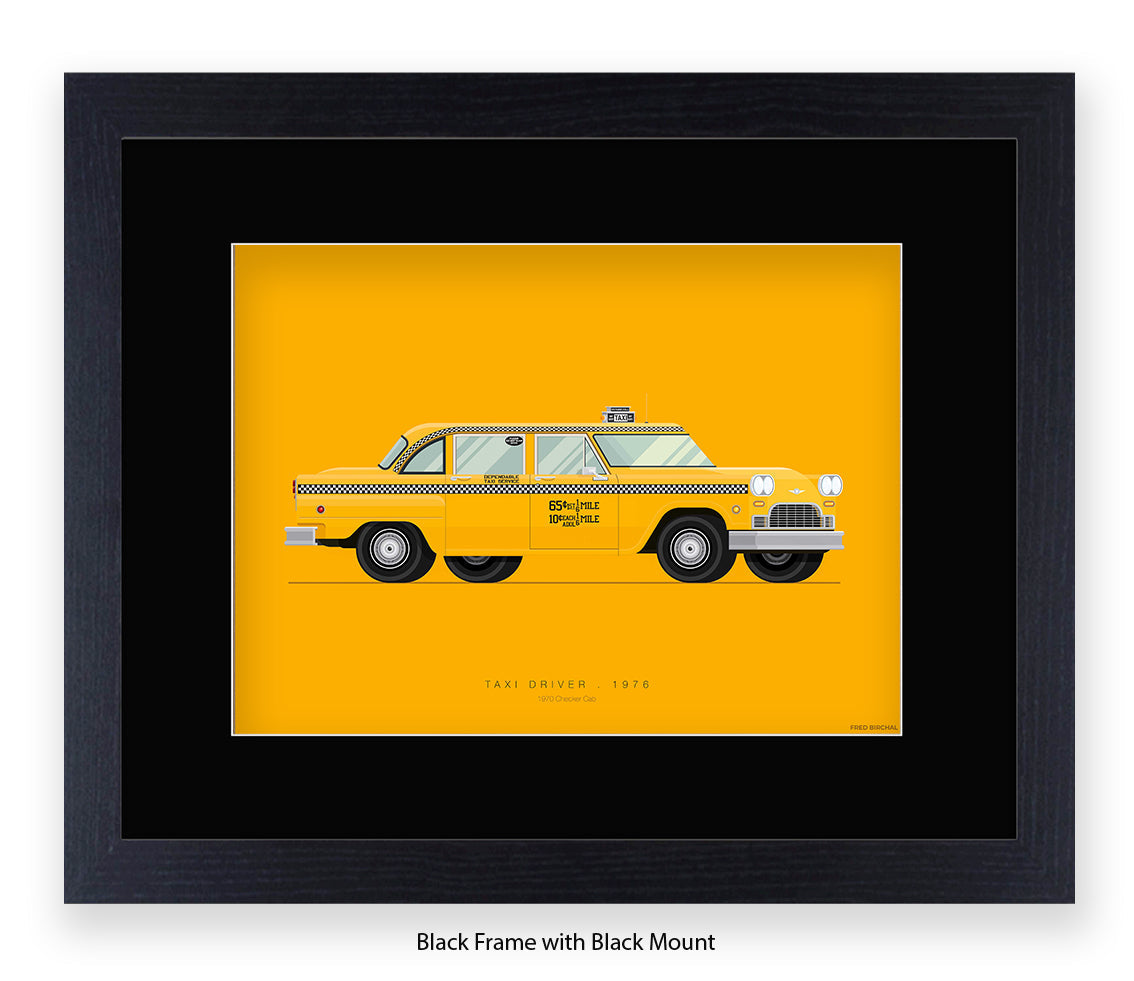 Taxi Driver - 1970 Checker Cab - Fred Birchal Art Print