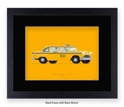 Taxi Driver - 1970 Checker Cab - Fred Birchal Art Print