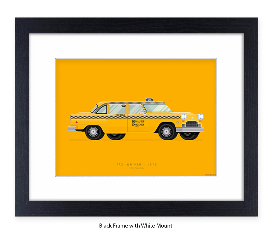 Taxi Driver - 1970 Checker Cab - Fred Birchal Art Print