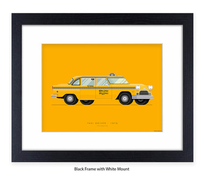 Taxi Driver - 1970 Checker Cab - Fred Birchal Art Print