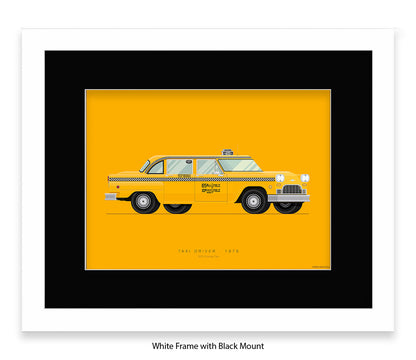 Taxi Driver - 1970 Checker Cab - Fred Birchal Art Print