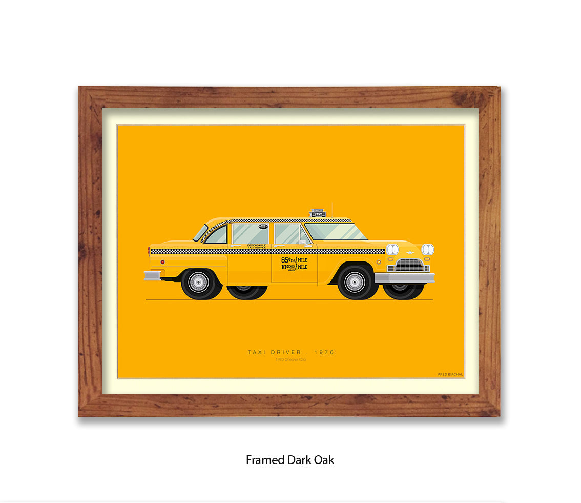 Taxi Driver - 1970 Checker Cab - Fred Birchal Art Print