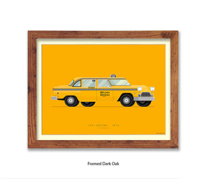 Taxi Driver - 1970 Checker Cab - Fred Birchal Art Print