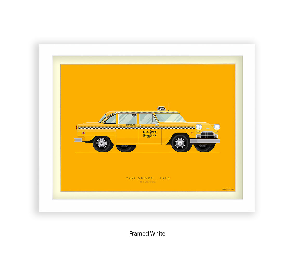 Taxi Driver - 1970 Checker Cab - Fred Birchal Art Print