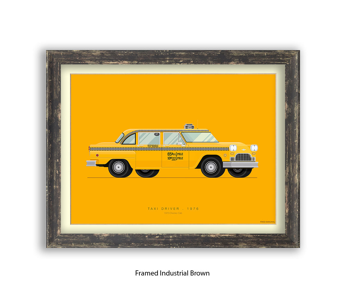 Taxi Driver - 1970 Checker Cab - Fred Birchal Art Print