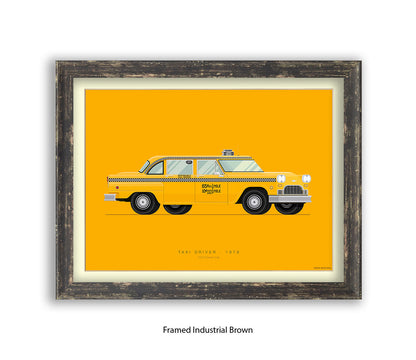 Taxi Driver - 1970 Checker Cab - Fred Birchal Art Print