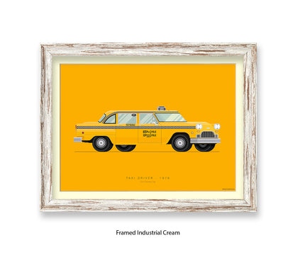 Taxi Driver - 1970 Checker Cab - Fred Birchal Art Print