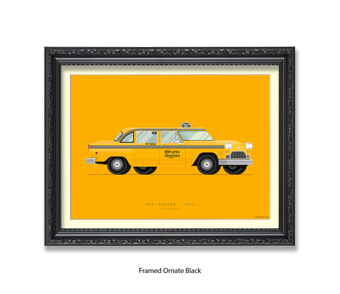 Taxi Driver - 1970 Checker Cab - Fred Birchal Art Print