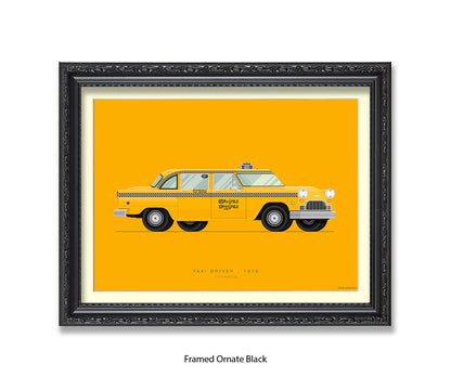 Taxi Driver - 1970 Checker Cab - Fred Birchal Art Print