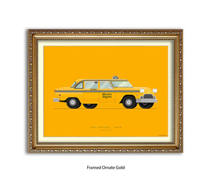 Taxi Driver - 1970 Checker Cab - Fred Birchal Art Print