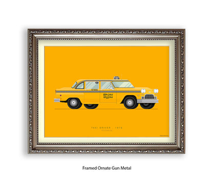 Taxi Driver - 1970 Checker Cab - Fred Birchal Art Print