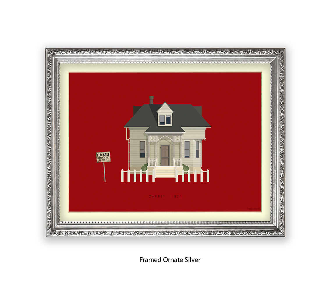 Carrie 1976 - House - Fred Birchal Art Print