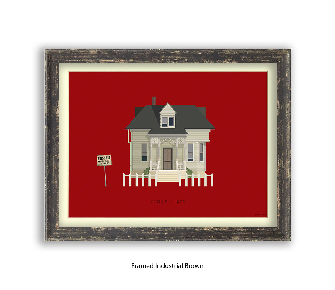 Carrie 1976 - House - Fred Birchal Art Print