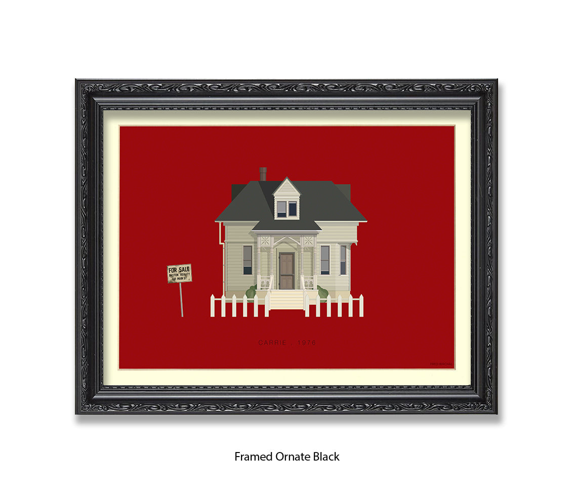 Carrie 1976 - House - Fred Birchal Art Print