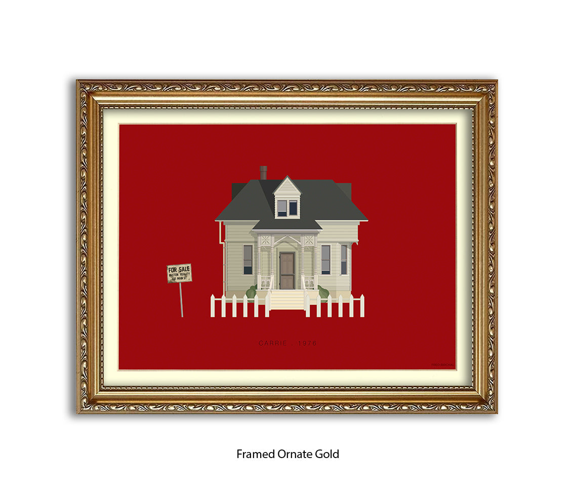 Carrie 1976 - House - Fred Birchal Art Print