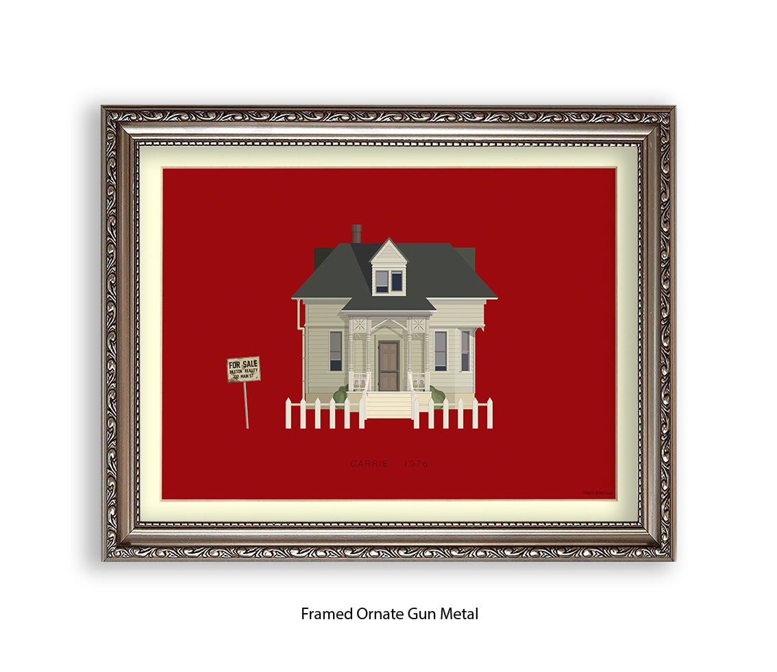 Carrie 1976 - House - Fred Birchal Art Print