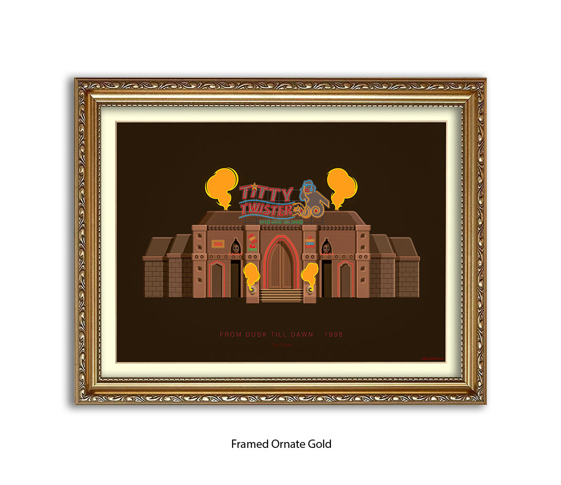 Dusk Til Dawn - Titty Twister - Fred Birchal Art Print