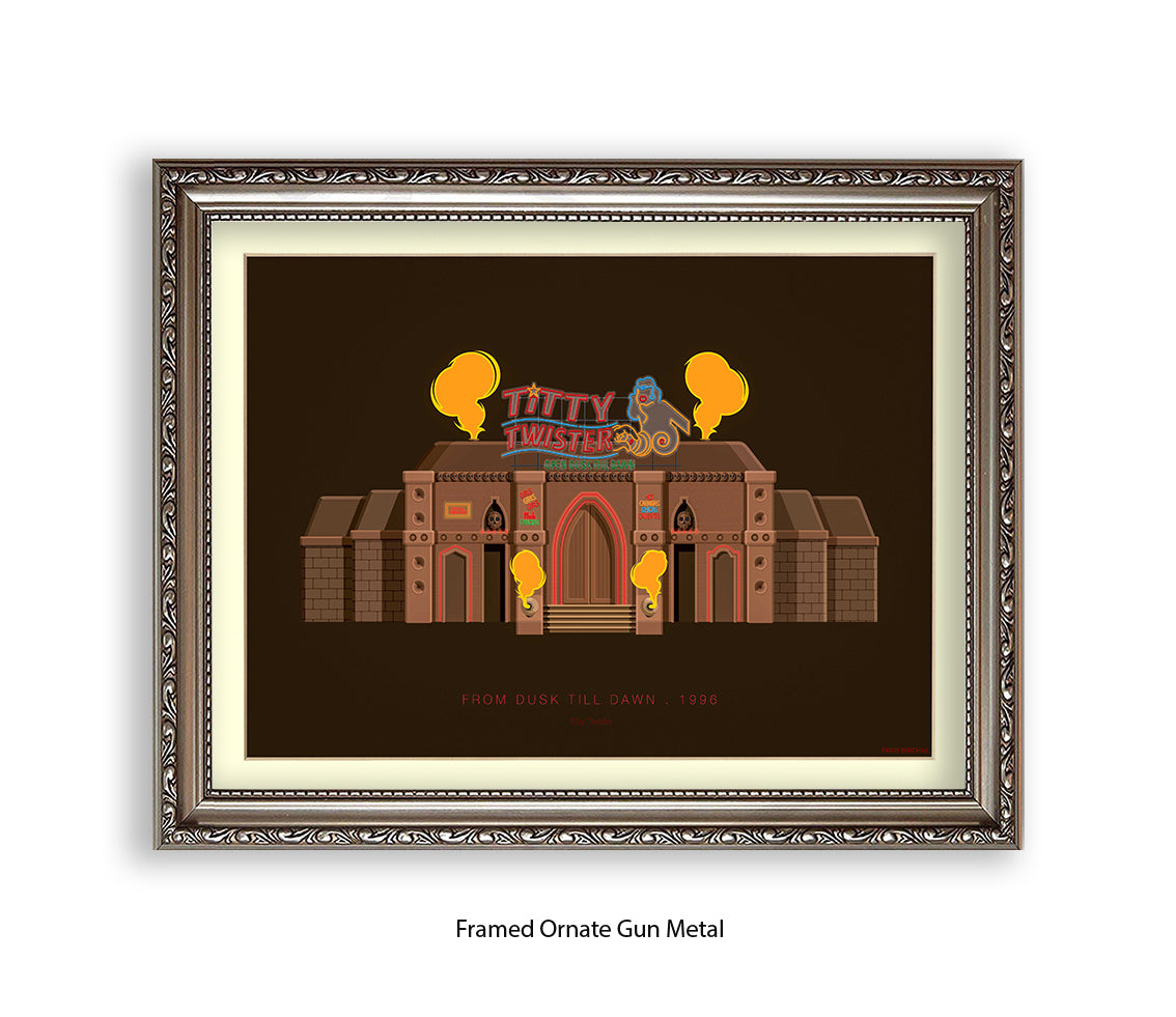 Dusk Til Dawn - Titty Twister - Fred Birchal Art Print