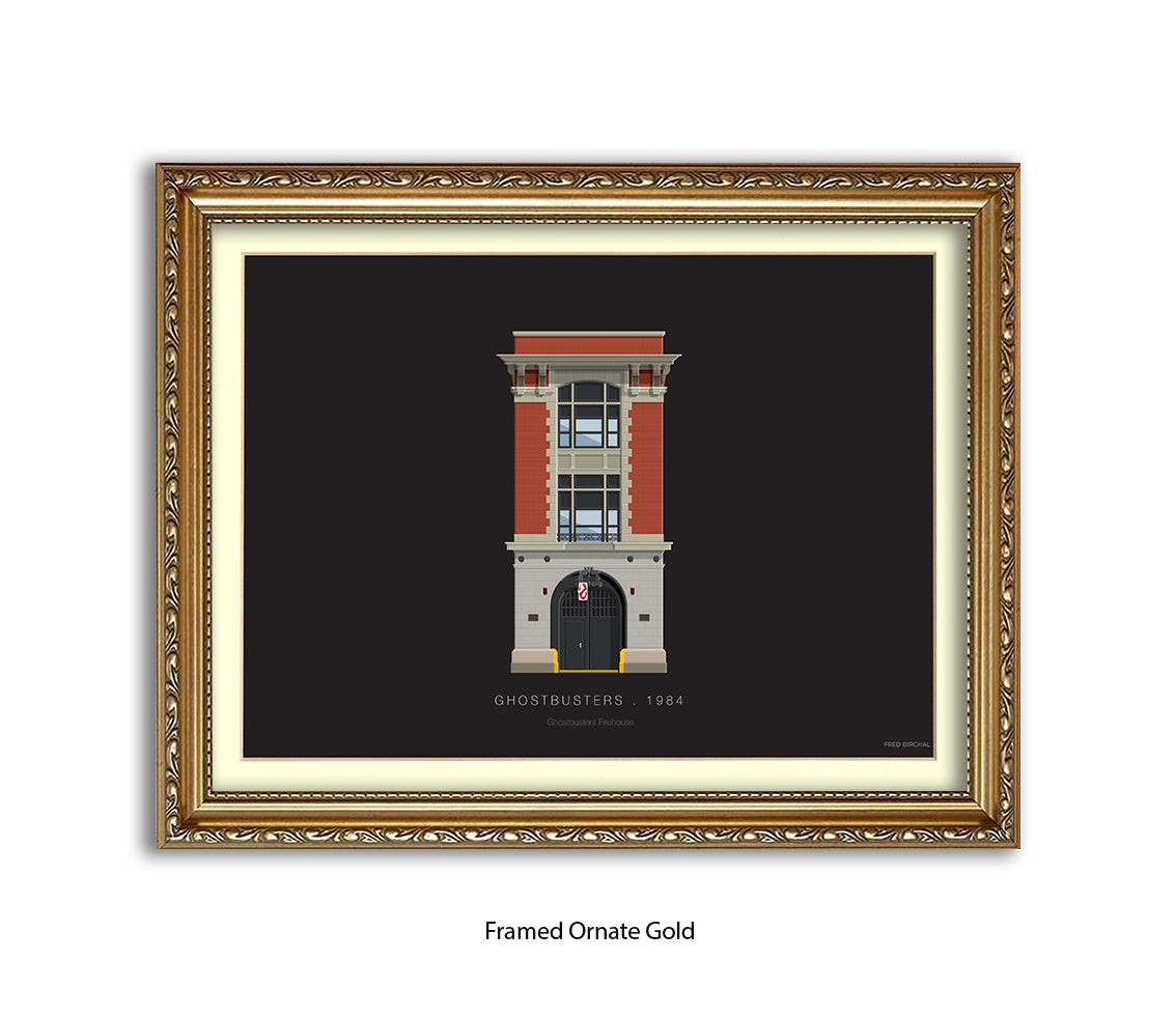 Ghostbusters - Firehouse - Fred Birchal Art Print