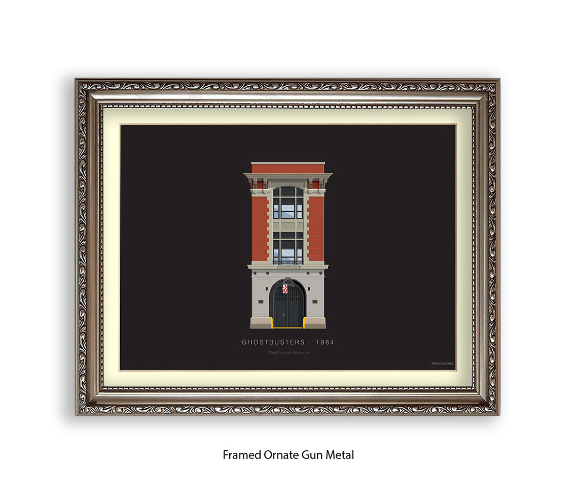 Ghostbusters - Firehouse - Fred Birchal Art Print