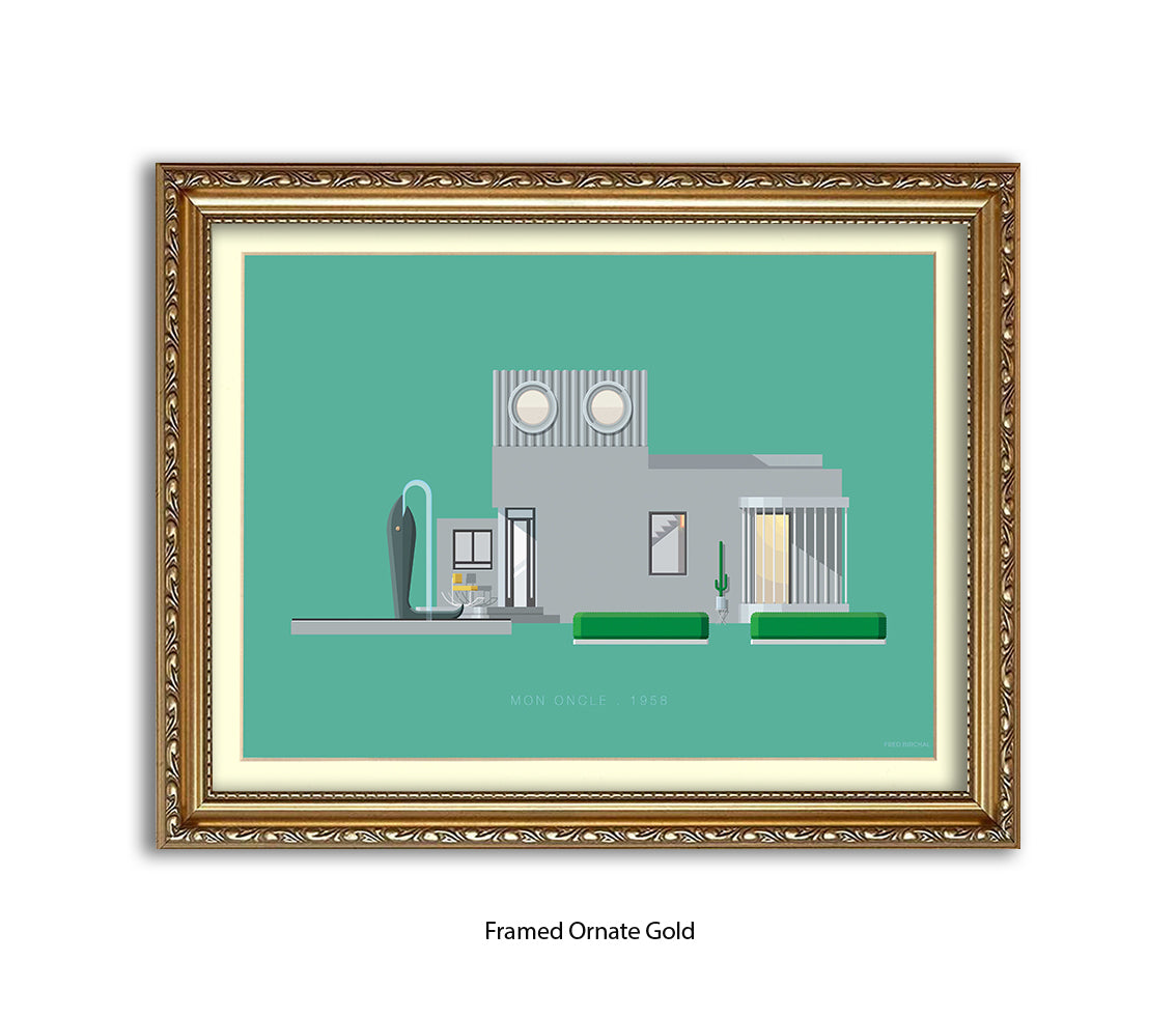 Mon Oncle - 1958 - House - Fred Birchal Art Print