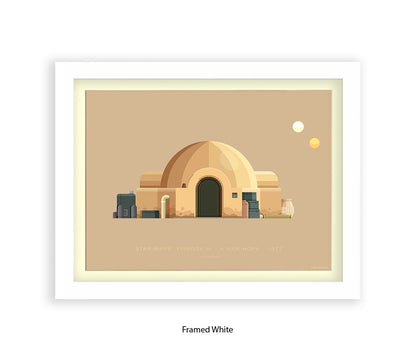 Star Wars - Lars Homestead - Building - Fred Birchal Art Print