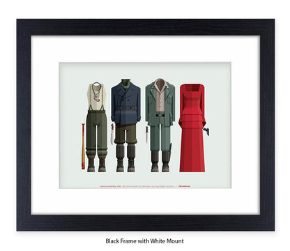 Inglourious Basterds Four Characters Fred Birchal Art Print