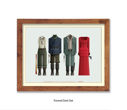 Inglourious Basterds Four Characters Fred Birchal Art Print