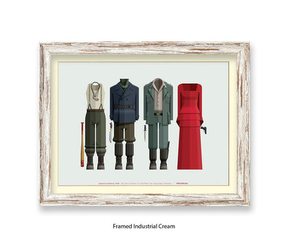 Inglourious Basterds Four Characters Fred Birchal Art Print
