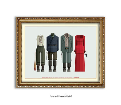 Inglourious Basterds Four Characters Fred Birchal Art Print