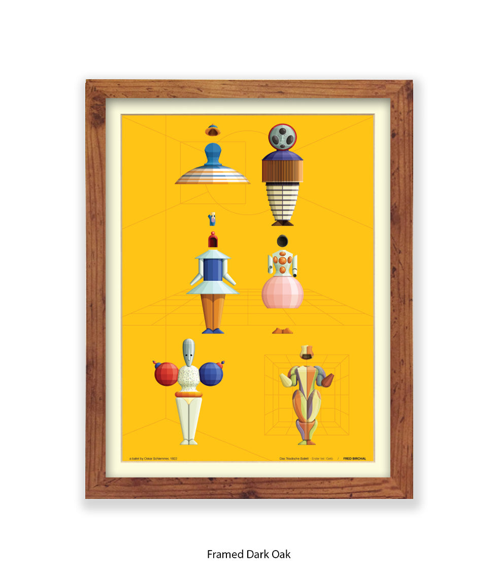 Triadische Ballet 1970-VIII - Fred Birchal -Art Print
